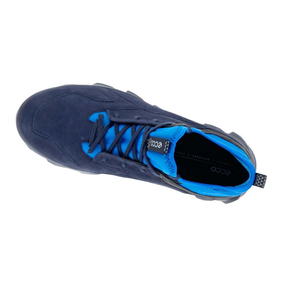 Men's Ecco Mx Low Sneakers Blue | USA 622GSO